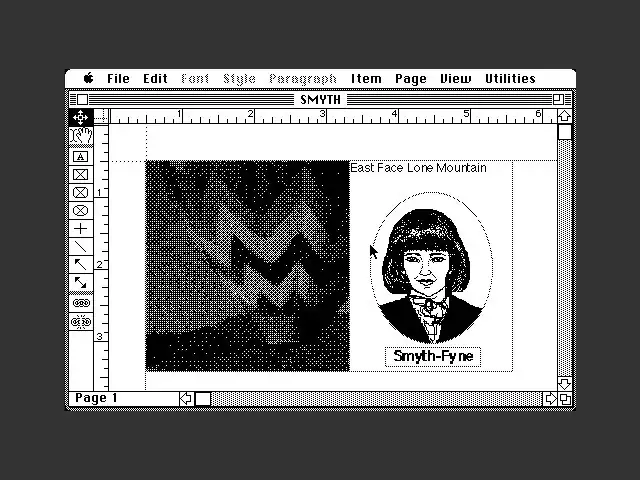 QuarkXPress Benutzeroberfläche, 1987